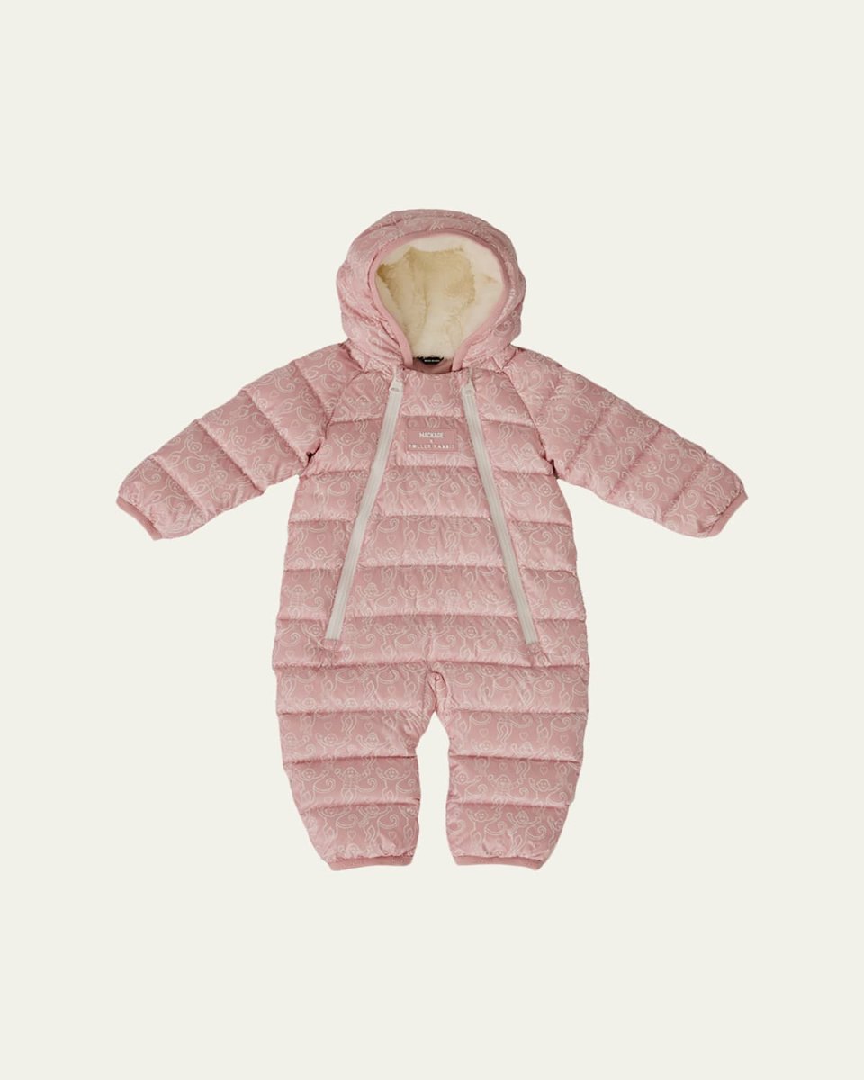 x Roller Rabbit Kid's Bambi Channel Quilt Down Snowsuit, Size 6M-24
